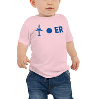 PLANE-SPOT-ER (BLUE) Baby Jersey Short Sleeve Tee