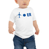 PLANE-SPOT-ER (BLUE) Baby Jersey Short Sleeve Tee