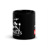 LOS ANGELES AVL (SOLD IN US ONLY) Black Glossy Mug