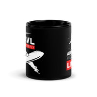 AVL ON THE FLY (SOLD IN US ONLY) Black Glossy Mug