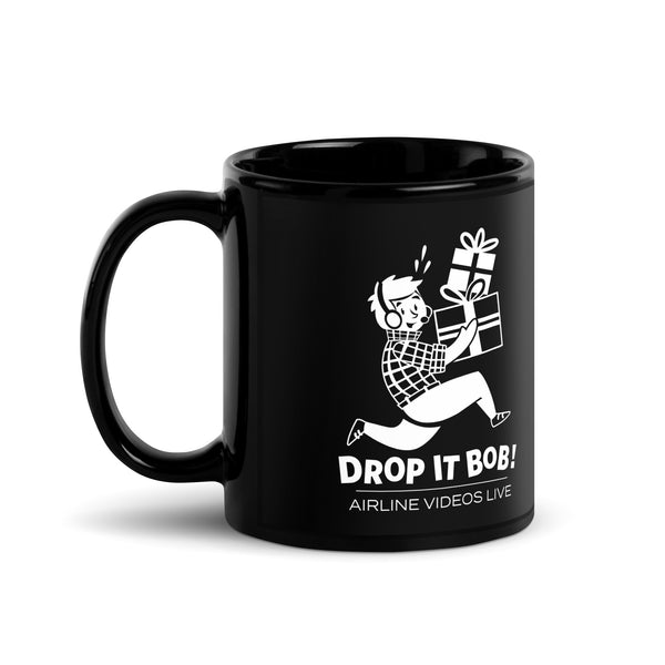 DROP IT BOB! (SOLD IN US ONLY) Black Glossy Mug