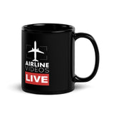 LAX TOWER Black Glossy Mug - SOLD IN US ONLY