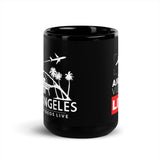 LOS ANGELES AVL (SOLD IN US ONLY) Black Glossy Mug