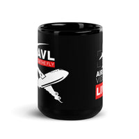 AVL ON THE FLY (SOLD IN US ONLY) Black Glossy Mug