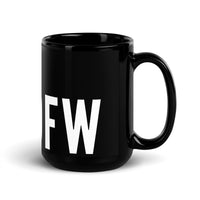 DFW TOWER (SOLD IN THE US ONLY) Black Glossy Mug