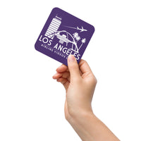 LOS ANGELES RETRO (PURPLE) Cork-back coaster