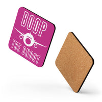 BOOP THE SNOOT (PINK) Cork-back coaster