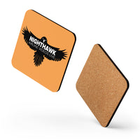 NIGHTHAWK (ORANGE) Cork-back coaster