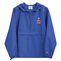 AIRLINE VIDEOS LIVE Embroidered Champion Packable Jacket