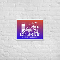 LOS ANGELES RETRO Framed poster