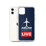 AIRLINE VIDEOS LIVE (NAVY) iPhone Case