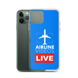 AIRLINE VIDEOS LIVE (BLUE) iPhone Case