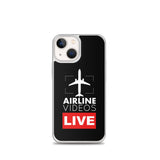 AIRLINE VIDEOS LIVE (BLACK) iPhone Case