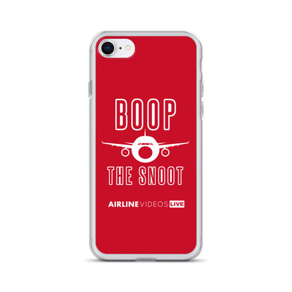 BOOP THE SNOOT (RED) iPhone Case