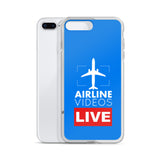 AIRLINE VIDEOS LIVE (BLUE) iPhone Case