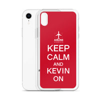 KEEP CALM AND KEVIN ON iPhone Case