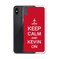 KEEP CALM AND KEVIN ON iPhone Case