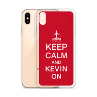 KEEP CALM AND KEVIN ON iPhone Case