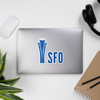 SFO Tower (Front) Bubble-free stickers