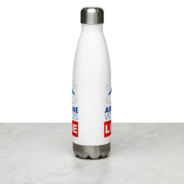 AIRLINE VIDEOS LIVE Stainless Steel Water Bottle