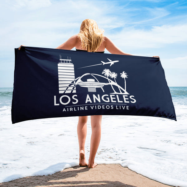 LOS ANGELES RETRO (NAVY) Towel