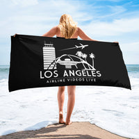 LOS ANGELES RETRO (BLACK) Towel