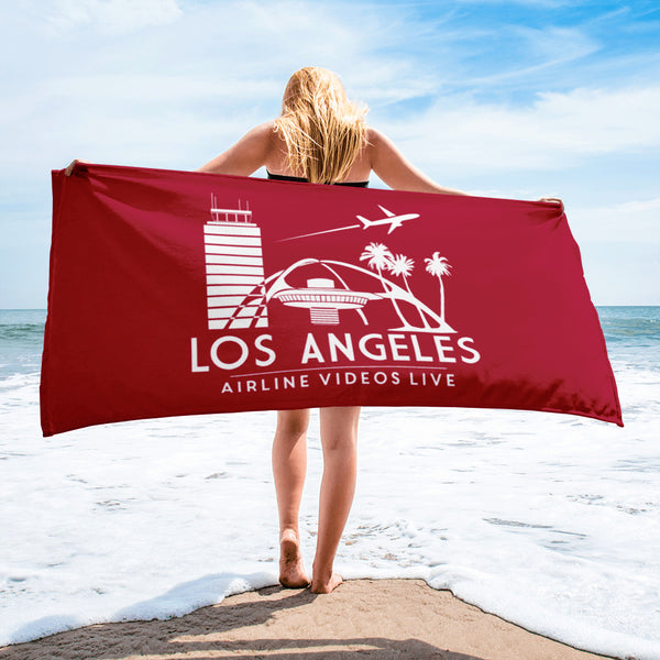 LOS ANGELES RETRO (RED) Towel