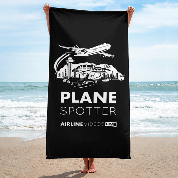 PLANE SPOTTER (BLACK) Towel