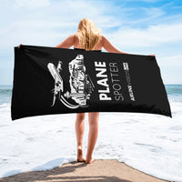 PLANE SPOTTER (BLACK) Towel