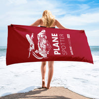 PLANE SPOTTER (RED) Towel