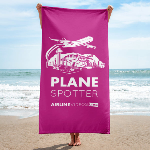 PLANE SPOTTER (PINK) Towel