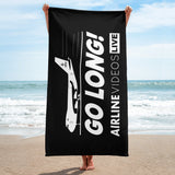 GO LONG (BLACK) Towel