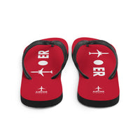 PLANE-SPOT-ER (RED) Flip-Flops