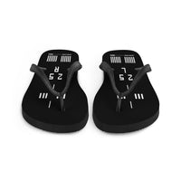 RUNWAY 25L/25R (BLACK) Flip-Flops