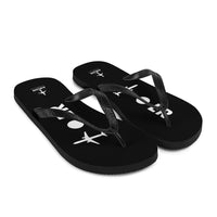 PLANE-SPOT-ER (BLACK) Flip-Flops