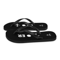 PLANE-SPOT-ER (BLACK) Flip-Flops