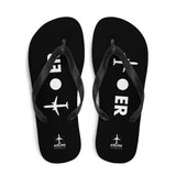 PLANE-SPOT-ER (BLACK) Flip-Flops