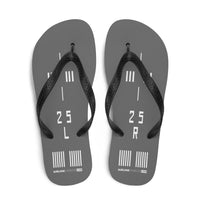 RUNWAY 25L/25R (GREY) Flip-Flops