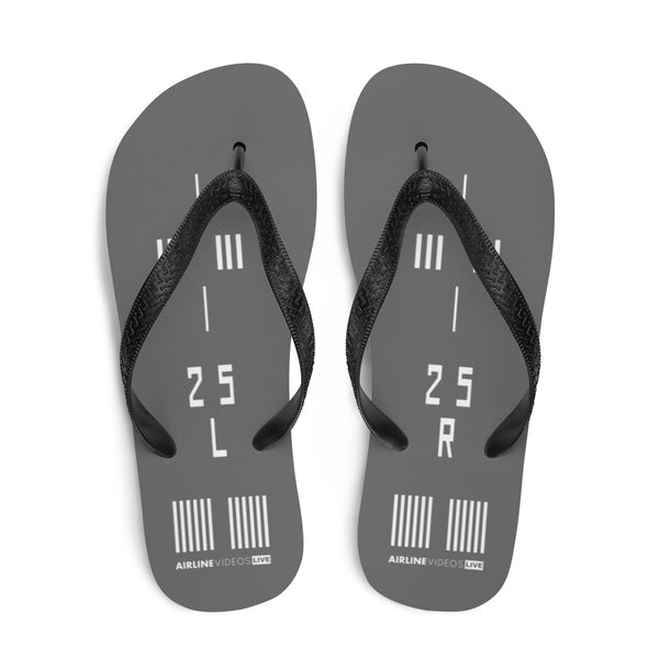 RUNWAY 25L/25R (GREY) Flip-Flops