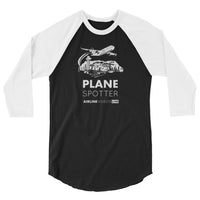 PLANE SPOTTER (AVL) 3/4 sleeve raglan shirt