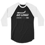 GO LONG (AVL) 3/4 sleeve raglan shirt