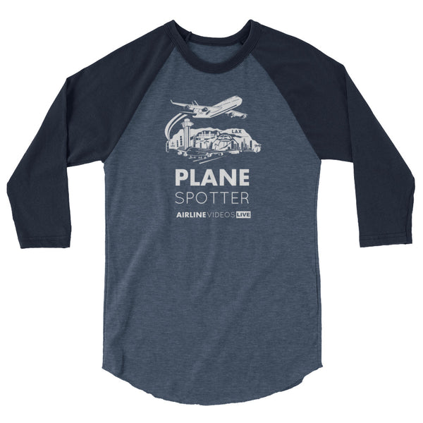 PLANE SPOTTER (AVL) 3/4 sleeve raglan shirt