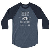 BOOP THE SNOOT (AVL) 3/4 sleeve raglan shirt