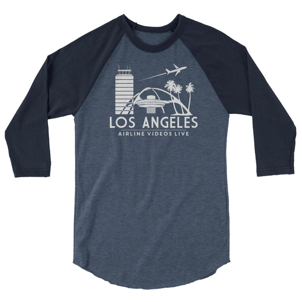 LOS ANGELES AVL 3/4 sleeve raglan shirt