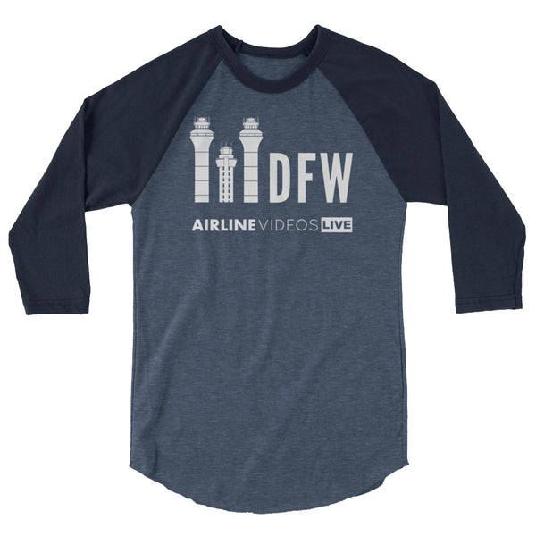 DFW TOWER (AVL) 3/4 sleeve raglan shirt