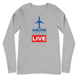 AIRLINE VIDEOS LIVE (BLUE) Unisex Long Sleeve Tee