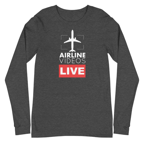 AIRLINE VIDEOS LIVE Unisex Long Sleeve Tee