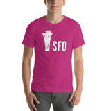SFO Tower (side view) Short-Sleeve Unisex T-Shirt