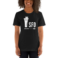 SFO TOWER SIDE (AVL) Short-sleeve unisex t-shirt