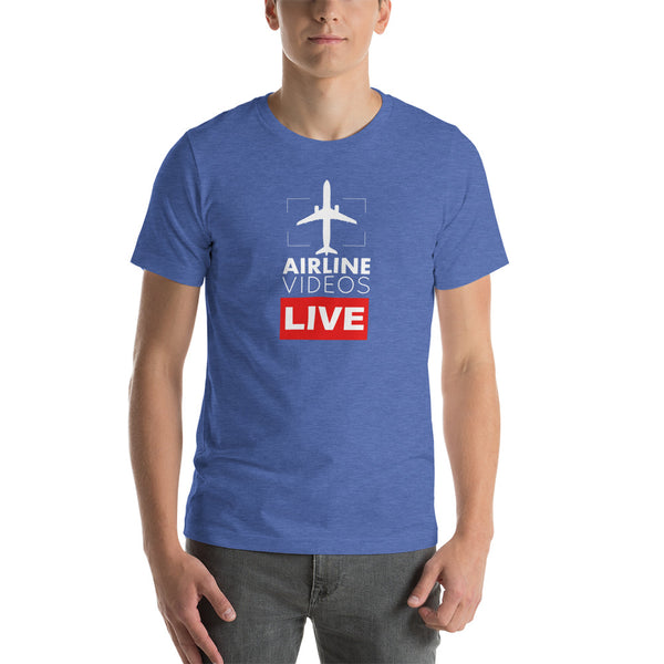 AIRLINE VIDEOS LIVE Short-sleeve unisex t-shirt